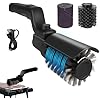 Upgraded Electric Grill Brush with Adjustable Angle, 3-Speed Power, Waterproof - Cordless Rechargeable BBQ Cleaner for Grates (Black)