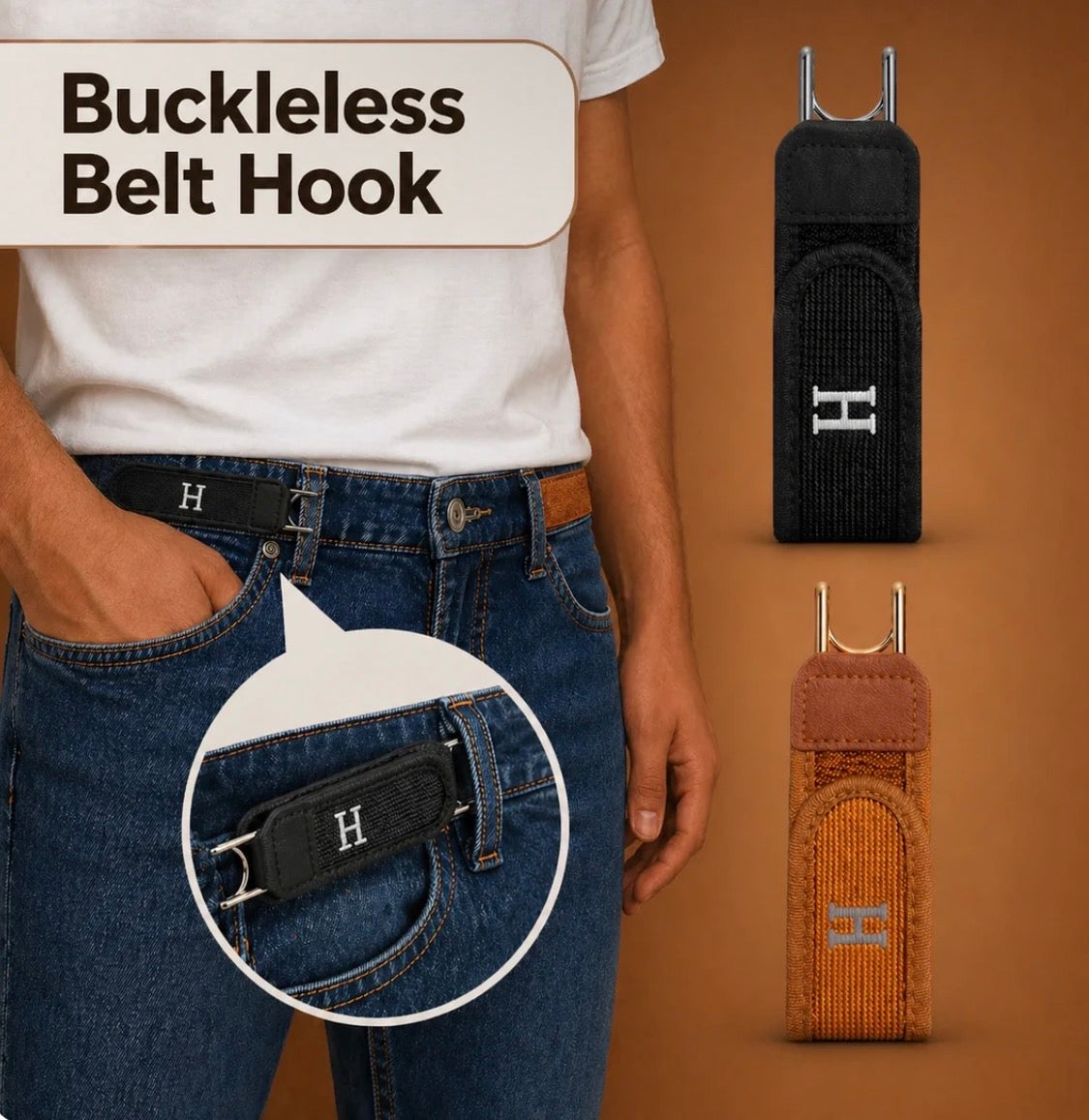 REVRO nobuckleco® Buckle-Free Belt
