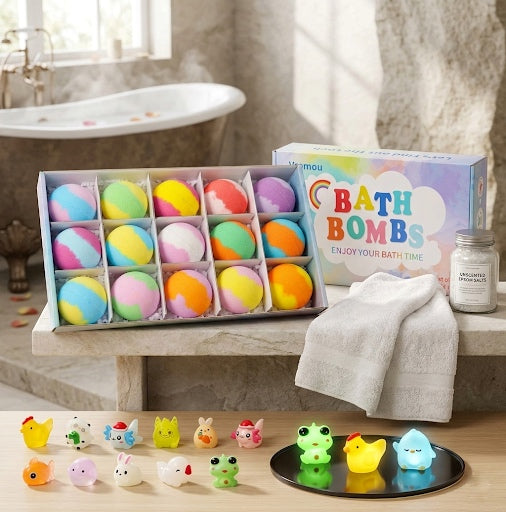 Bath Bombs for Kids with Surprise Inside