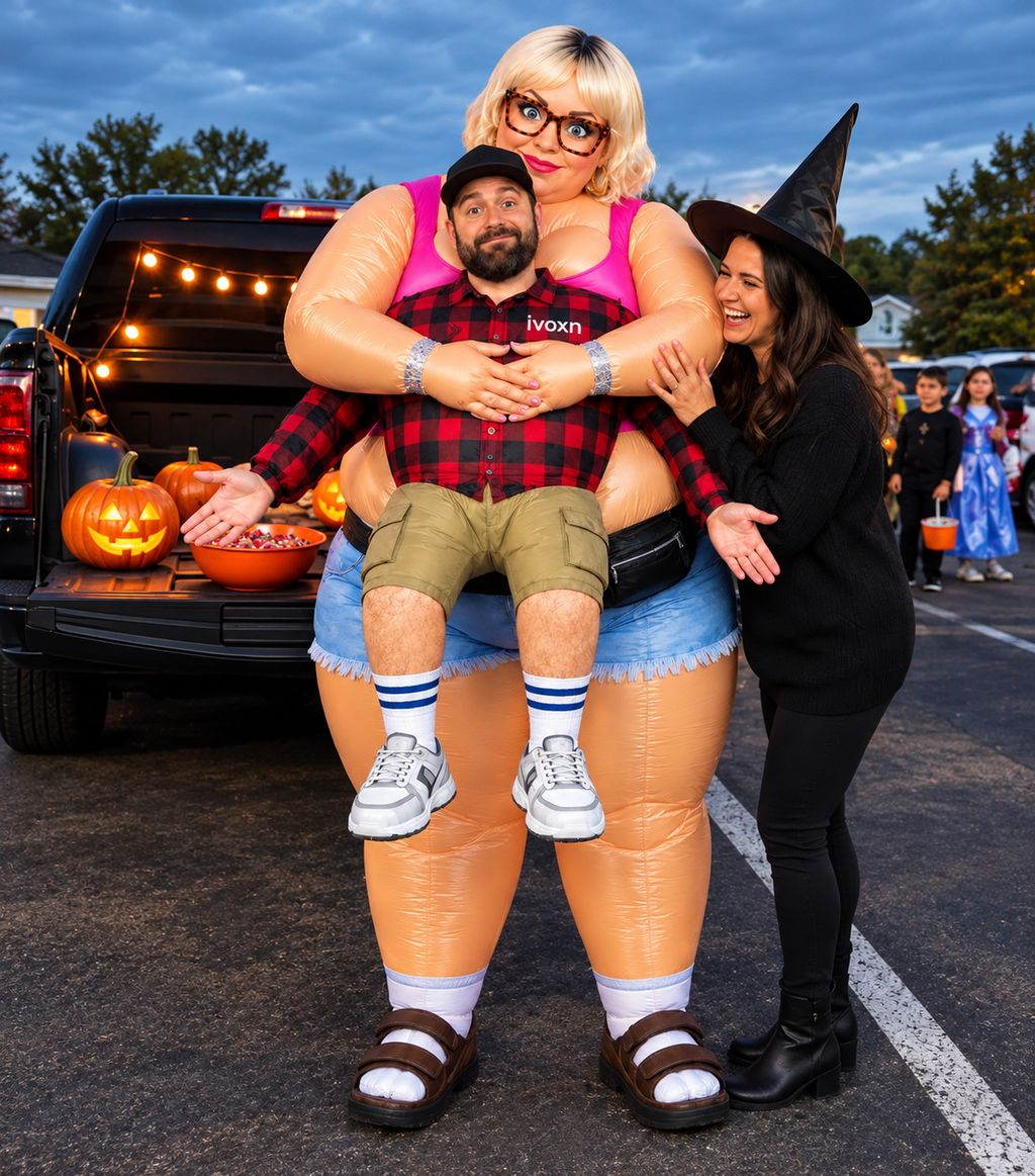 Wife Grab Inflatable Costume